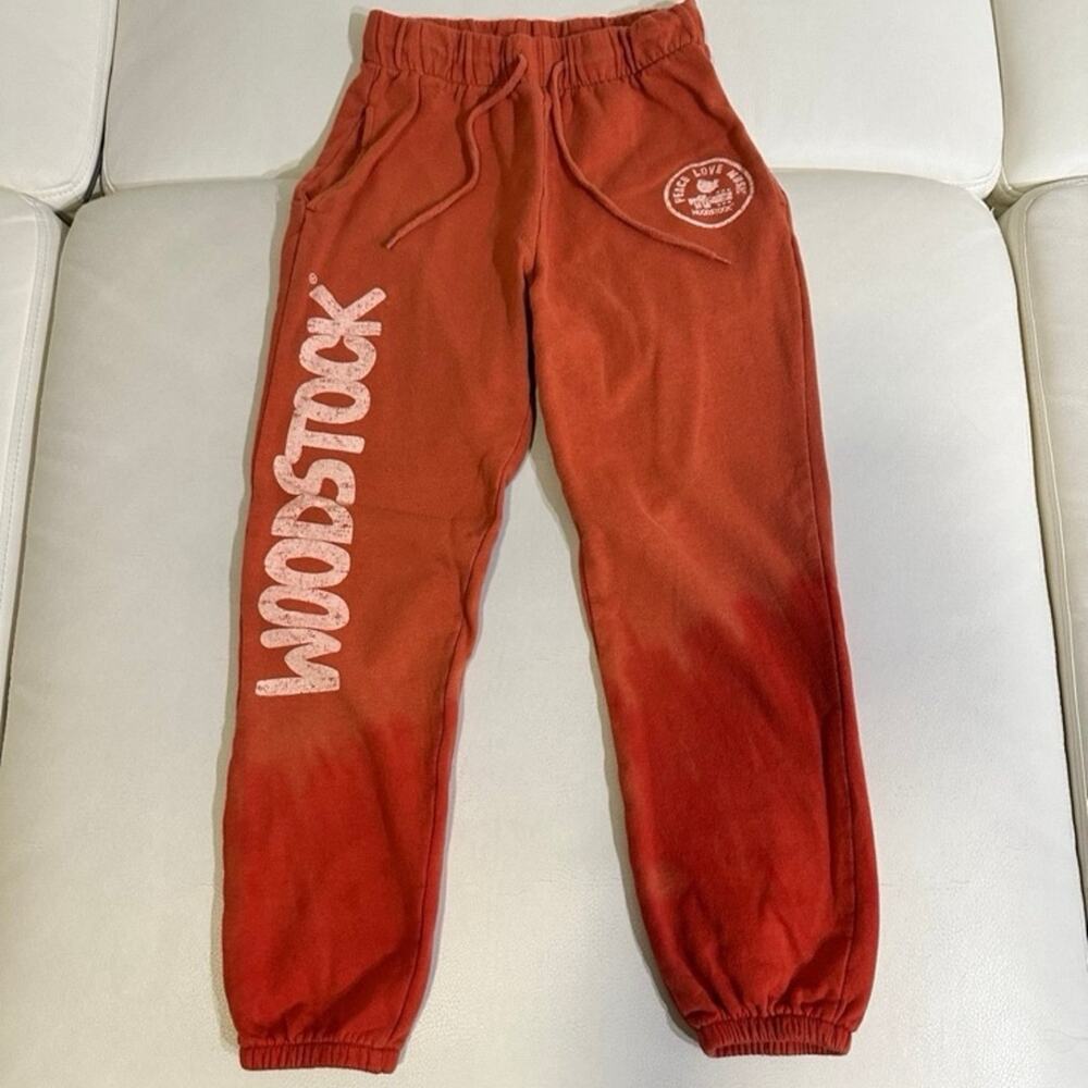Woodstock Tie Dye Fleece Joggers - Size XS